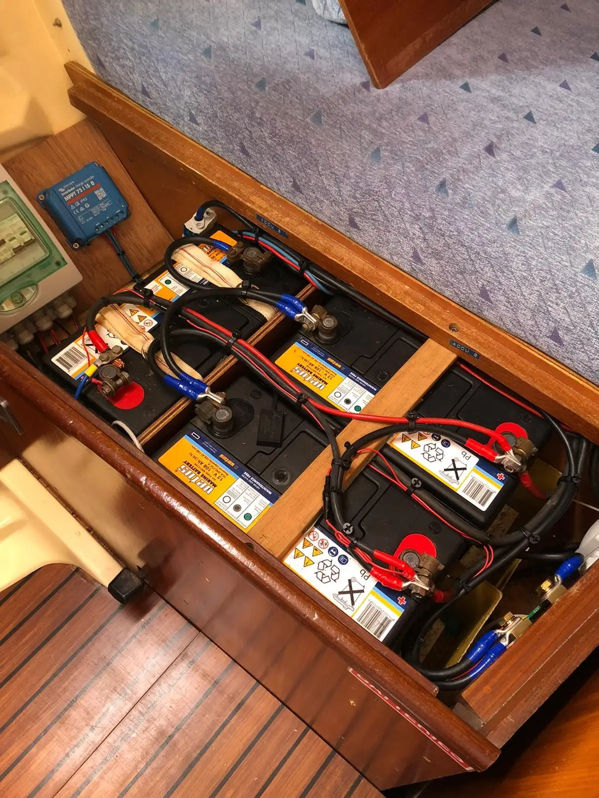 Dufour vernieuwd accu bekabeling